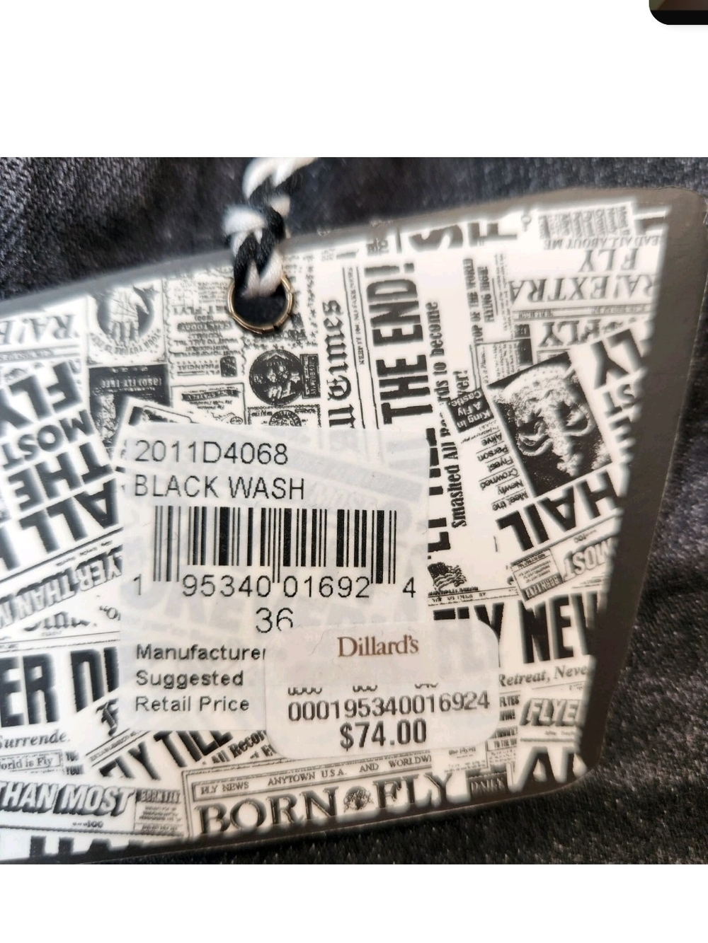 Born Fly Mens Size 36 Shorts Denim Distressed Cutout Patch Design Black Wash 04 - Picture 7 of 14